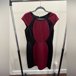 RN Studio Red and Black Dress Size 12